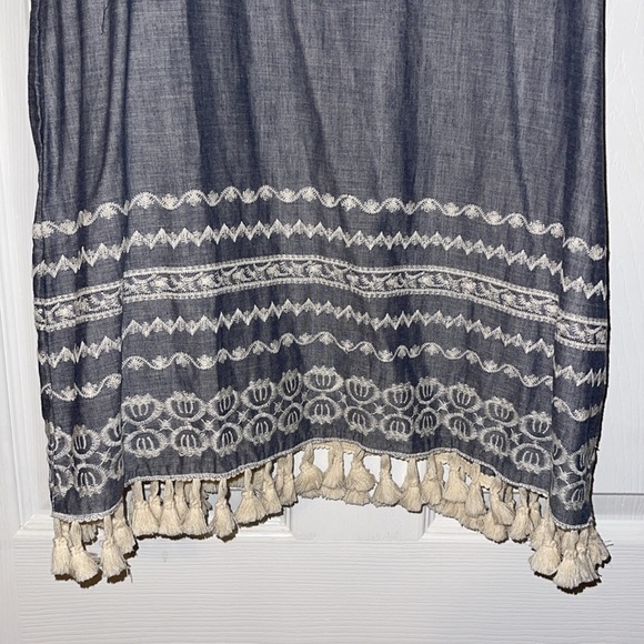 NWT Francesca’s | Off the shoulder Chambray Dress | Size XS - Picture 3 of 6